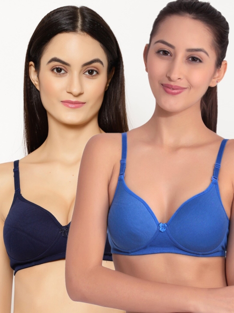 

Floret Blue Bra Heavily Padded