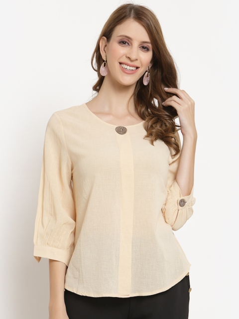 

Westwood Beige Pure Cotton Straight Top