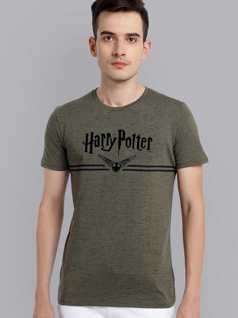 

Free Authority Men Olive Green Harry Potter Featured Tshirt