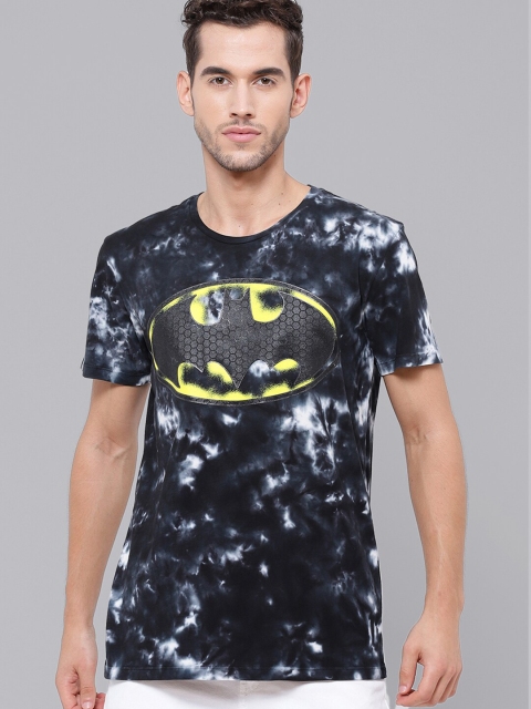 

Free Authority Men Multicoloured Batman Printed Tie And Dye Round Neck Tshirt, Multi