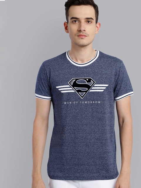 

Free Authority Men Blue Superman Printed T-shirt