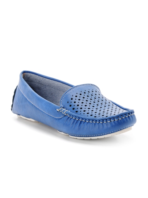 

Bruno Manetti Women Blue Loafers