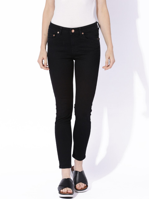 

Aeropostale Women Black Regular Fit High-Rise Clean Look Stretchable Jeans