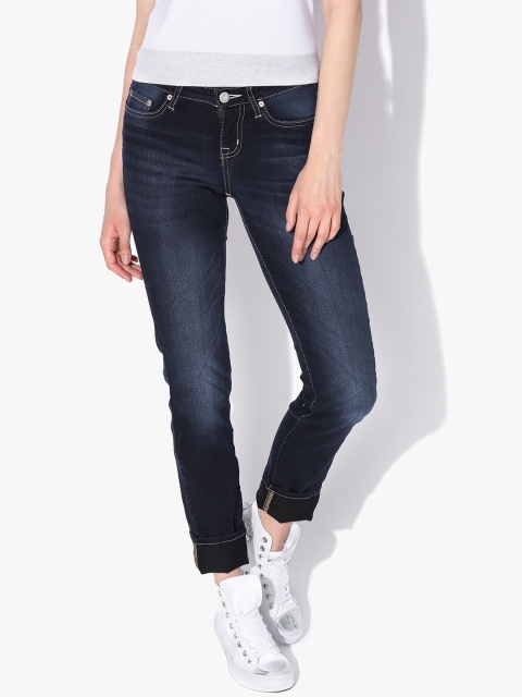 

Aeropostale Women Navy Skinny Fit Stretchable Jeans, Navy blue