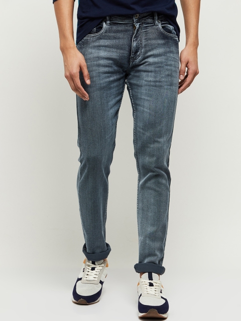 

max Men Blue Heavy Fade Jeans