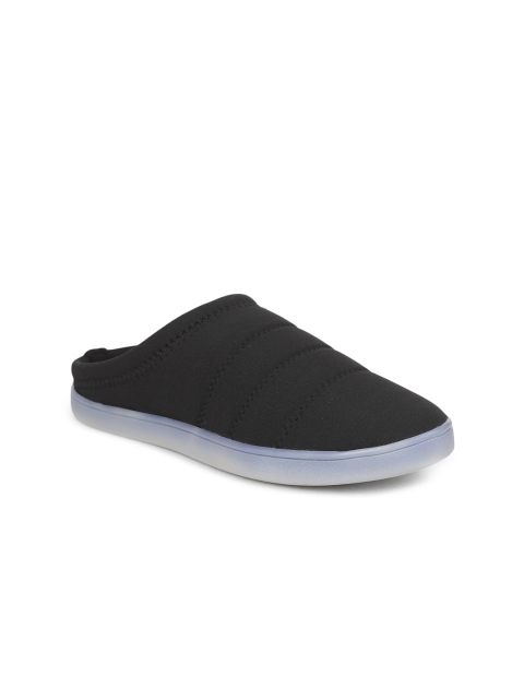 

Liberty Women Black Woven Design Slip-On Sneakers