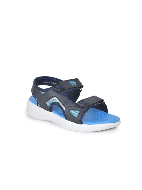 

Liberty Women Navy Blue & White PU Comfort Sandals