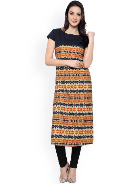 

Vaamsi Women Multicoloured Printed Straight Kurta, Multi