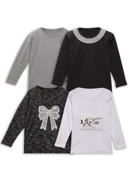 

NYNSH- PlusS Kids Girls Black 4 T-shirt