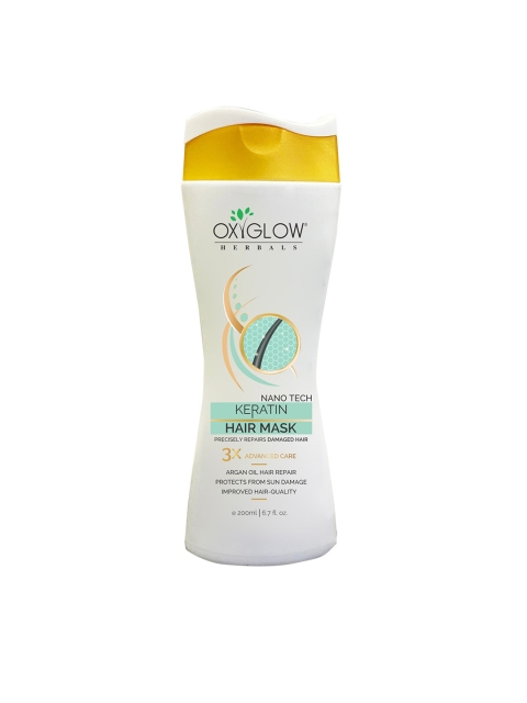

Oxyglow Keratin Hair Mask with Argan Oil - 200ml, White
