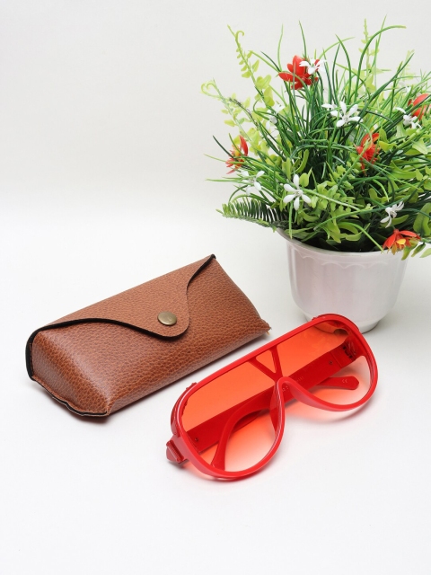 

CELEBRITY SUNGLASSES Unisex Red Lens & UV Protected Lens Sunglasses CLSG-20232-02