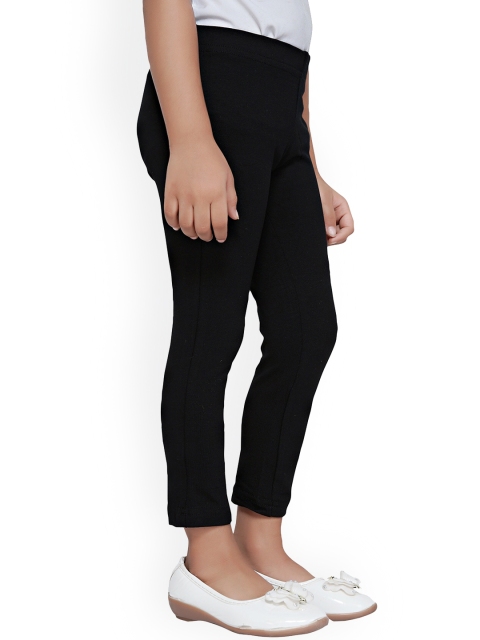 

Tiny Girl Girls Black Solid Cotton Leggings