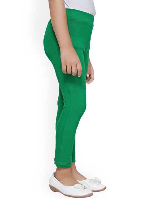 

Tiny Girl Infant Girls Green Solid cotton Ankle-Length Leggings