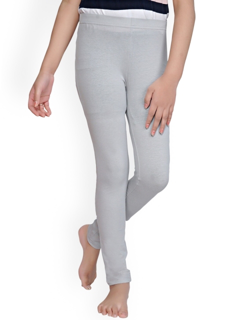 

Tiny Girl Women Grey Cotton Solid Leggings