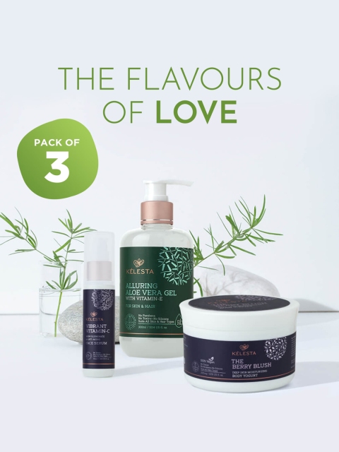 

KELESTA Set of 3 Multi Coloured Glowing Skin Care Gift Set
