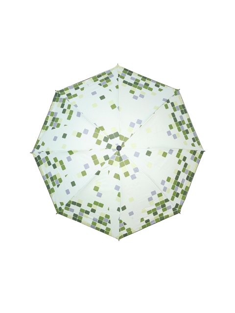 

LOOM LEGACY White & Green Printed 3-Fold Umbrella