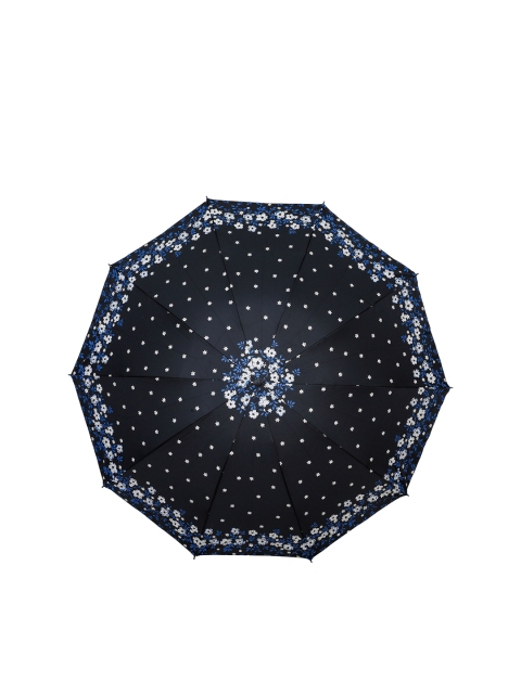 

LOOM LEGACY Black Floral Printed 3-Fold Umbrellas