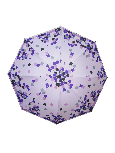 

LOOM LEGACY Purple Geometric Printed 3-Fold Umbrella