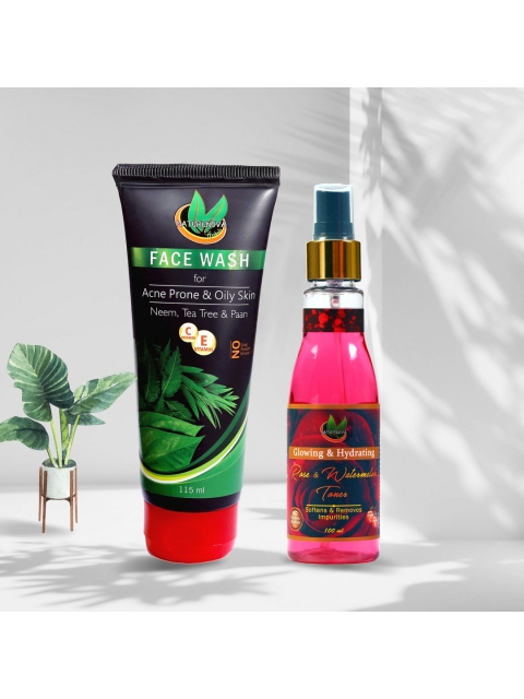 

NatureNova Herbals Neem Acne Face Wash & Toner Combo 215 ml, Multi