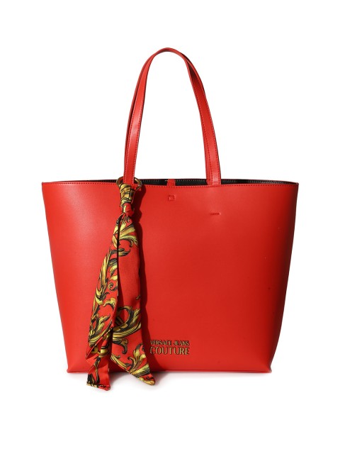 

Versace Jeans Couture Orange Leather Shopper Shoulder Bag with Fringed