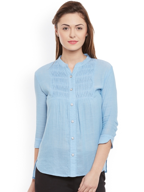 

Rue Collection Women Blue Casual Shirt