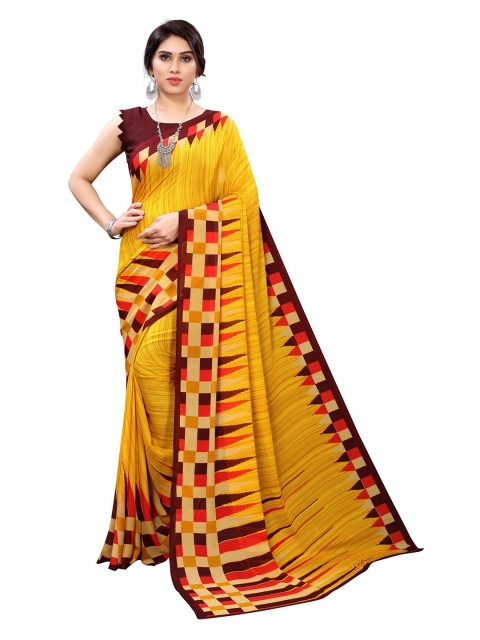 

Iris Yellow & Maroon Banarasi Saree