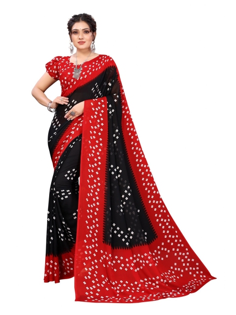 

Iris Black & Red Banarasi Saree