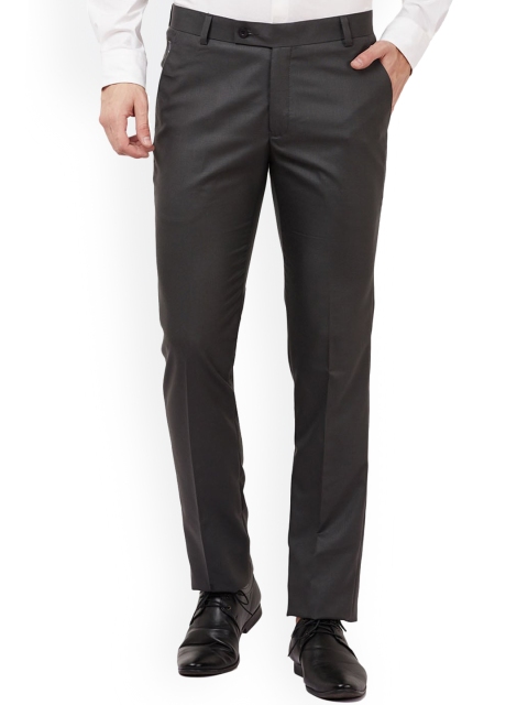 

TAHVO Men Grey Tailored Trousers