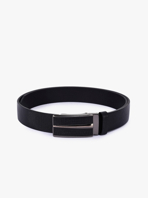 

BuckleUp Men Black Leather Formal Belt