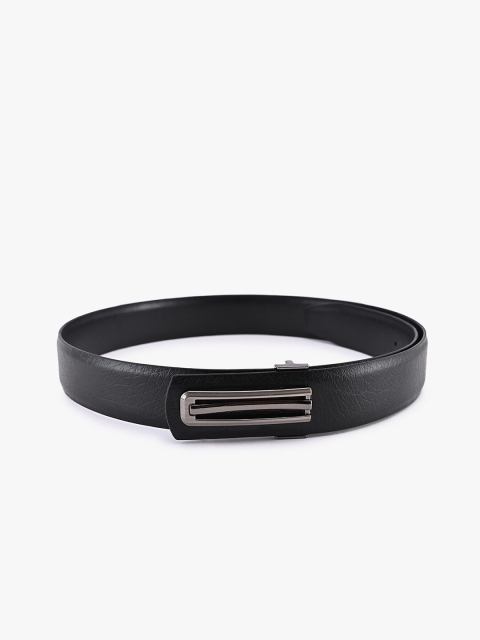 

BuckleUp Men Black PU Belt