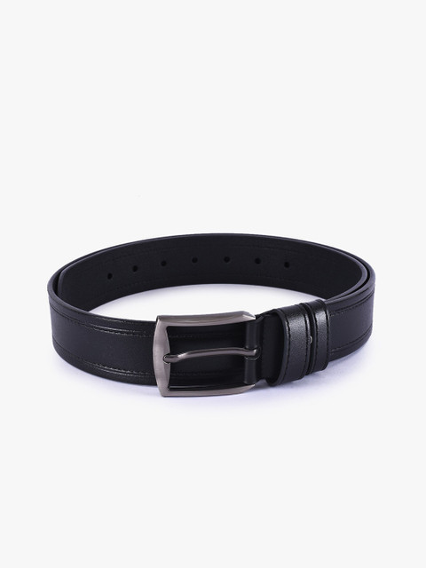 

BuckleUp Men Black Leather Belt