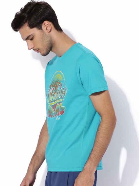 

Aeropostale Green Printed Round Neck T-shirt