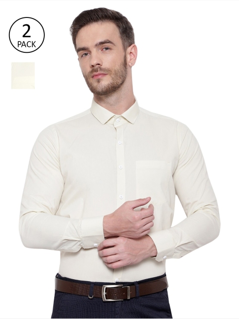 

Srey trends Men Yellow Comfort Formal Shirt