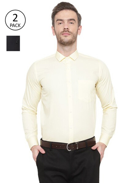 

Srey trends Men Yellow Comfort Formal Shirt