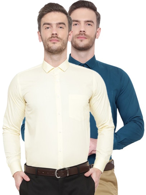 

Srey trends Men Yellow Comfort Formal Shirt