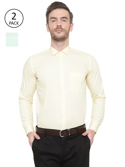 

Srey trends Men Yellow Comfort Formal Shirt