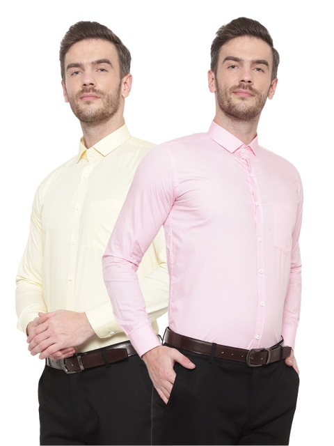 

Srey trends Men Yellow Comfort Formal Shirt