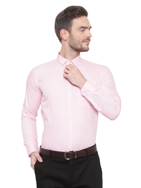 

Srey trends Pack of 2 Men Pink Solid Comfort Pure Cotton Formal Shirts