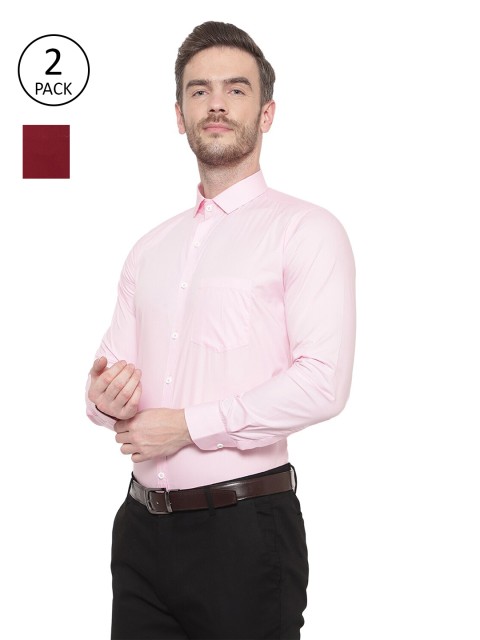 

Srey trends Men Pink & Red Comfort Formal Shirt