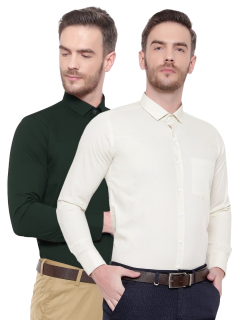 

Srey trends Men Green Comfort Formal Shirt