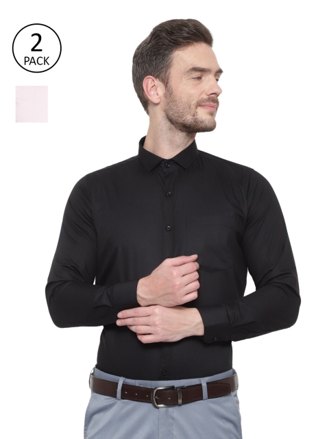 

Srey trends Men Black Comfort Formal Shirt