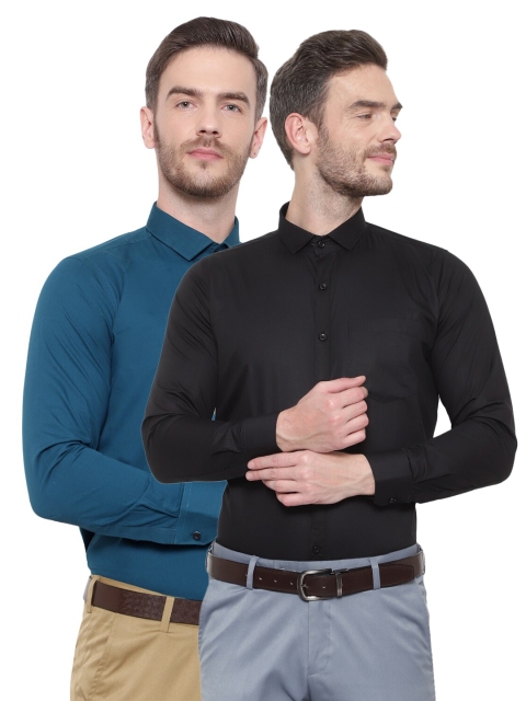 

Srey trends Men Black Comfort Formal Shirt