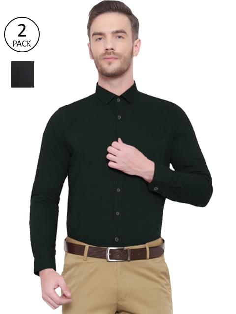 

Srey trends Men Black Comfort Formal Shirt