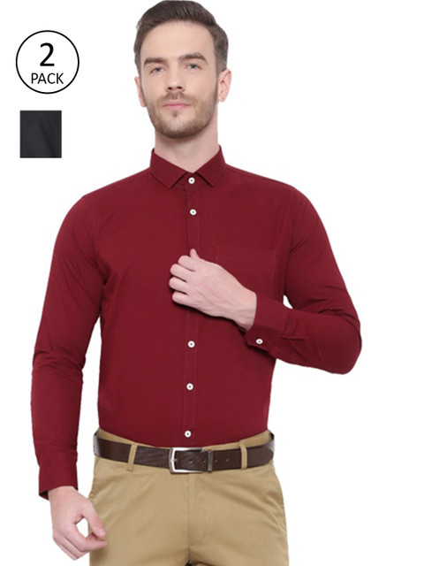 

Srey trends Men Black Comfort Formal Shirt