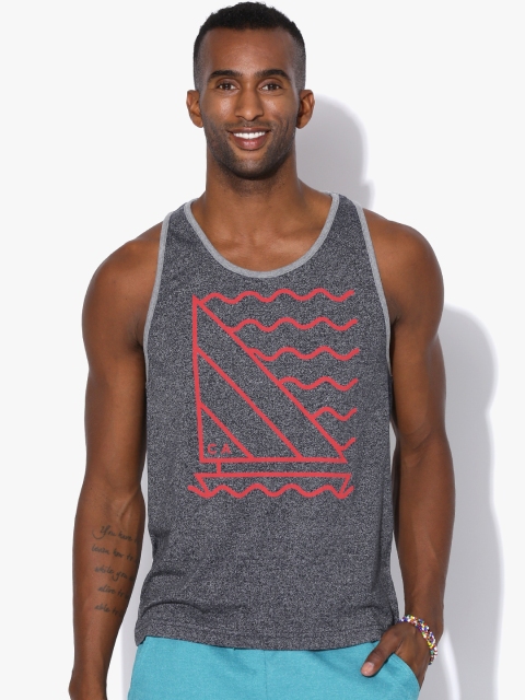 

Aeropostale Men Grey Printed Round Neck T-shirt