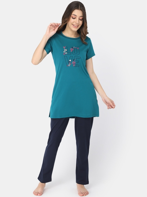 

Bell Paper Women Green Night suits