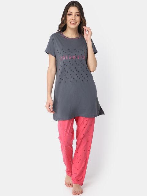 

Bell Paper Women Grey Night suits