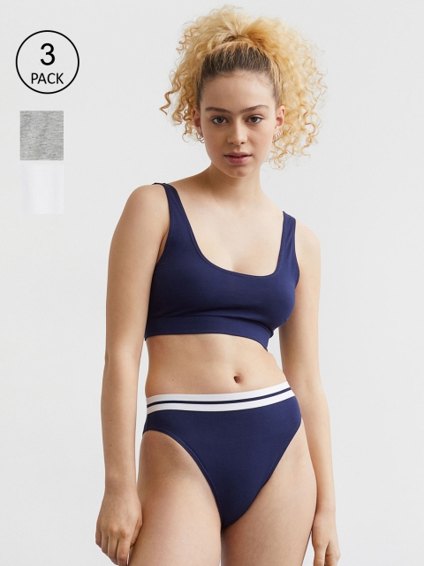 

H&M 3-Pack Brazilian Briefs, Navy blue