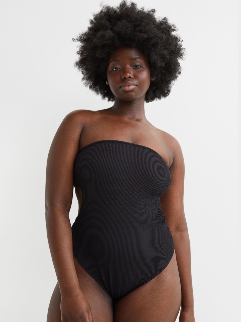 

H&M Women Black Bandeau swimsuit