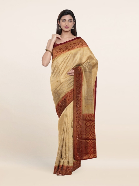 

Pothys Women Cream Sarees